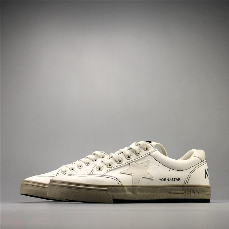 Trendy Vintage Casual Sneakers for Men, Spring and Autumn Versatile Dirty White Shoes