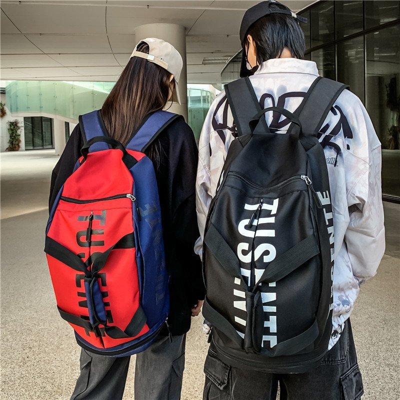 Mochila de gran capacidad para parejas mochila de viaje multiusos para hombres zapatos independientes bolsa de fitness estudiante femenino mochila portátil