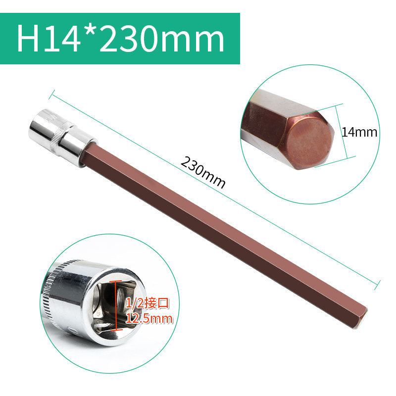 Hexagonal H14 230 mm de largo