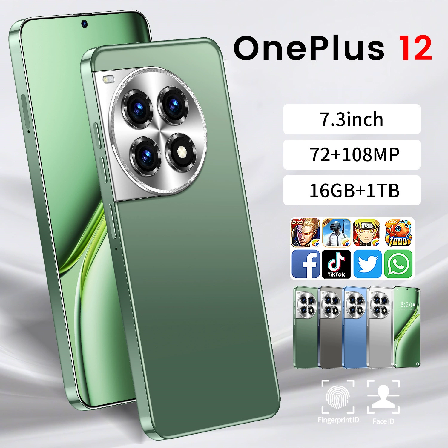 Популярный смартфон OnePlus 12, 16+1T, Android, 7.3-дюймовый экран, хит продаж