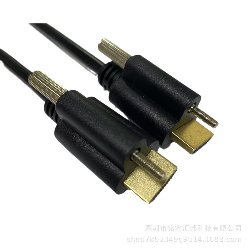 バージョン 2.0 19+1 HDMI 高解像度ケーブル、M3 固定ネジ付き 1.5M は 4K60HZ 信号の安定した伝送をサポートします|undefined