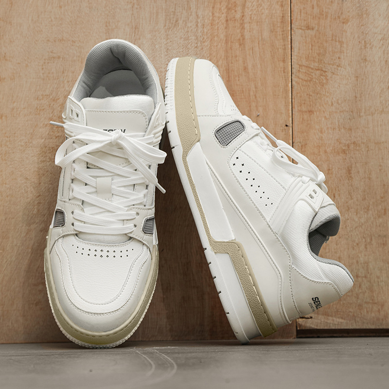 Niche Bread Shoes, Sneakers, White Shoes, L/V Same Style Thick-Soled Hip-Hop Couple Shoes, Height-Increasing Shoes, Designer Trendy Shoes