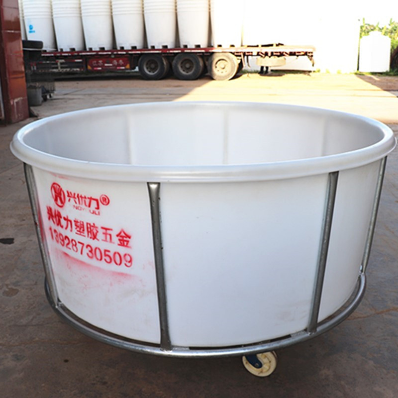 厂家供应耐老化加厚耐撞圆桶推布车 /染整机械厂用布匹定型落布车