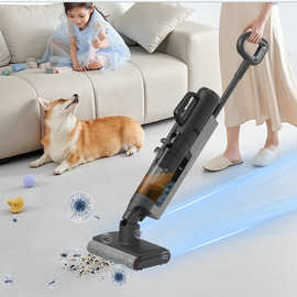 直销家用智能洗地机多合机除菌除螨语音静音吸尘洗拖地一体机代发