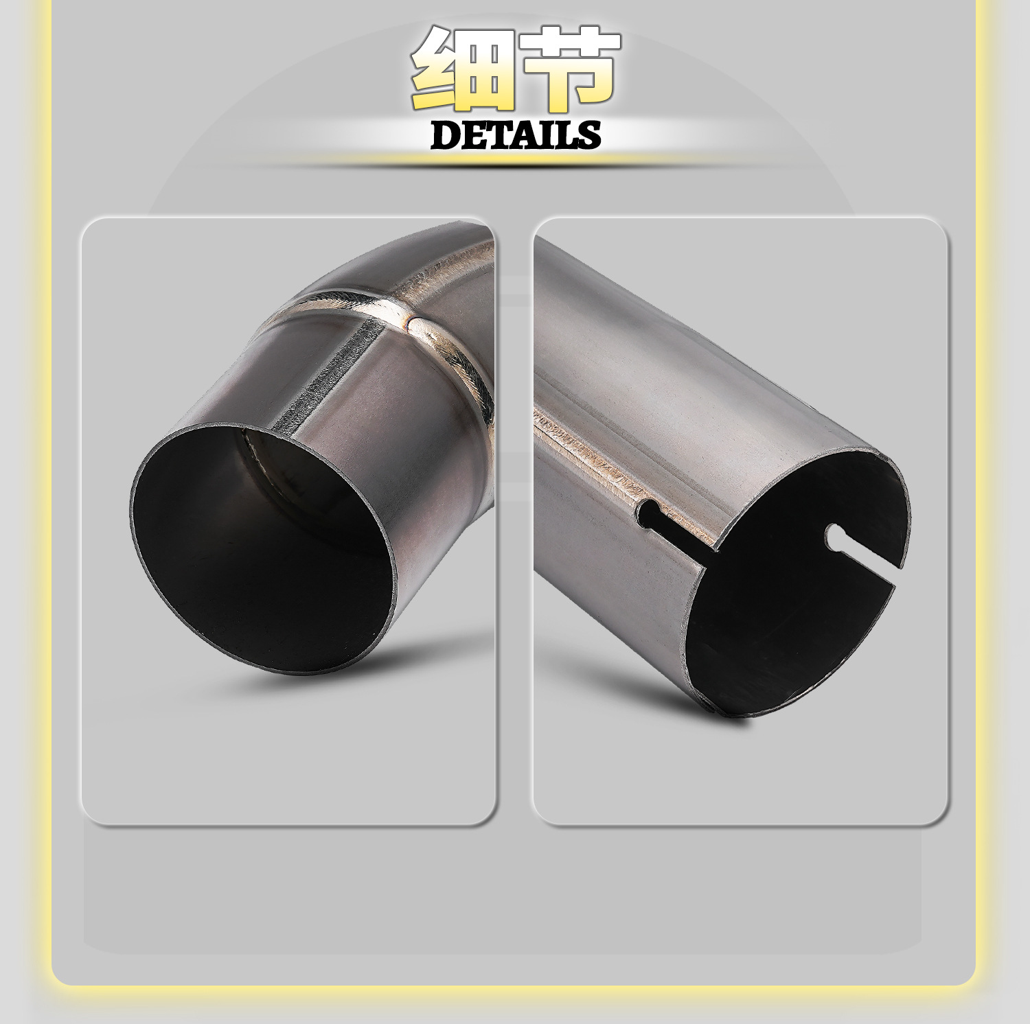 Ducati Panigale 959 Motorcycle Modified Exhaust Pipe Stainless Steel/Titanium Alloy Mid-section Non-Destructive Installation