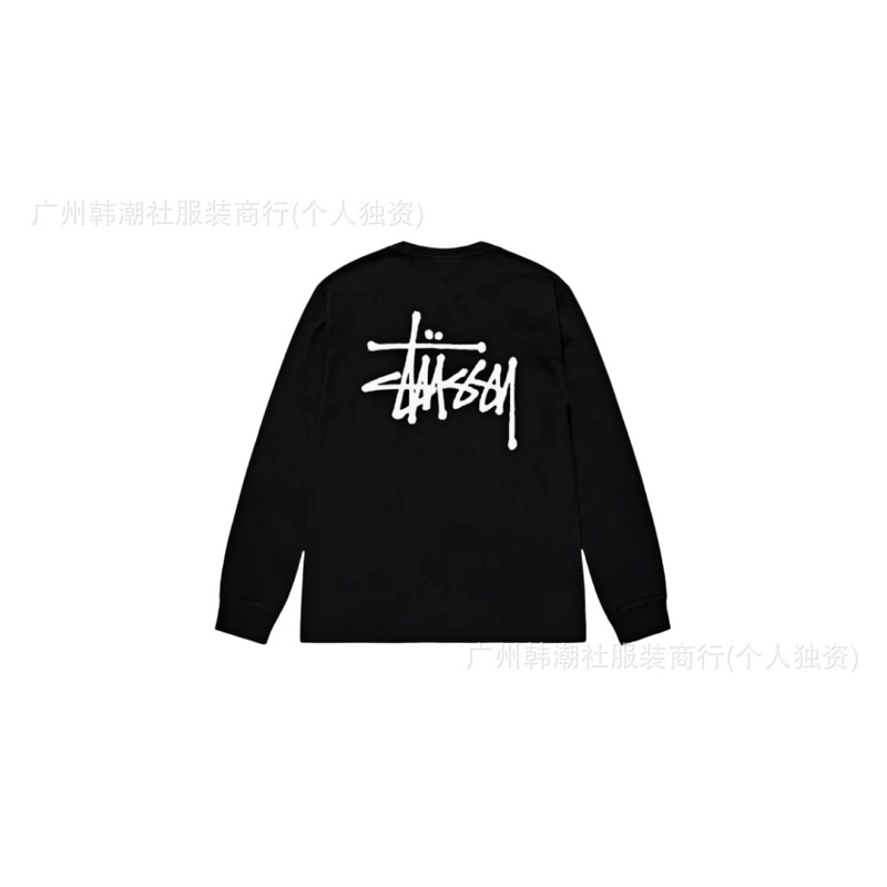 オリジナルラベルクロスボーダー新しいトレンディなブランド stu ツアークラシックレタープリントラウンドネック長袖 Tシャツドロップシッピング|undefined