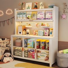 加厚婴儿喂养台收纳柜宝宝用品健康多层多功能置物架大容量储物柜