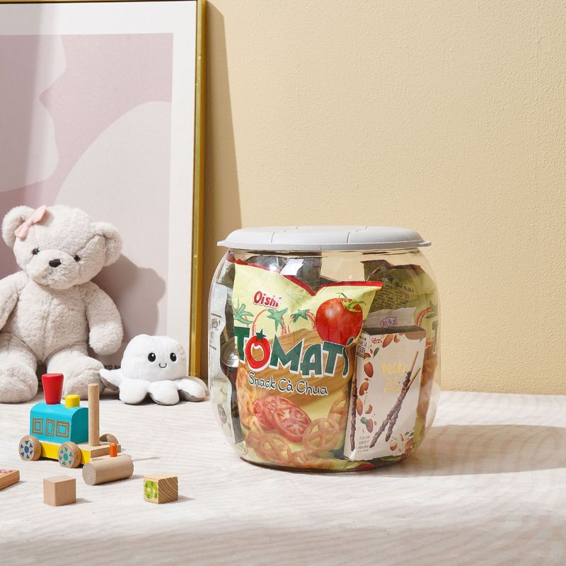 子供用ぬいぐるみ収納ボックス、丸型透明収納バケツ、家庭用積み木収納ベンチ、大容量|undefined