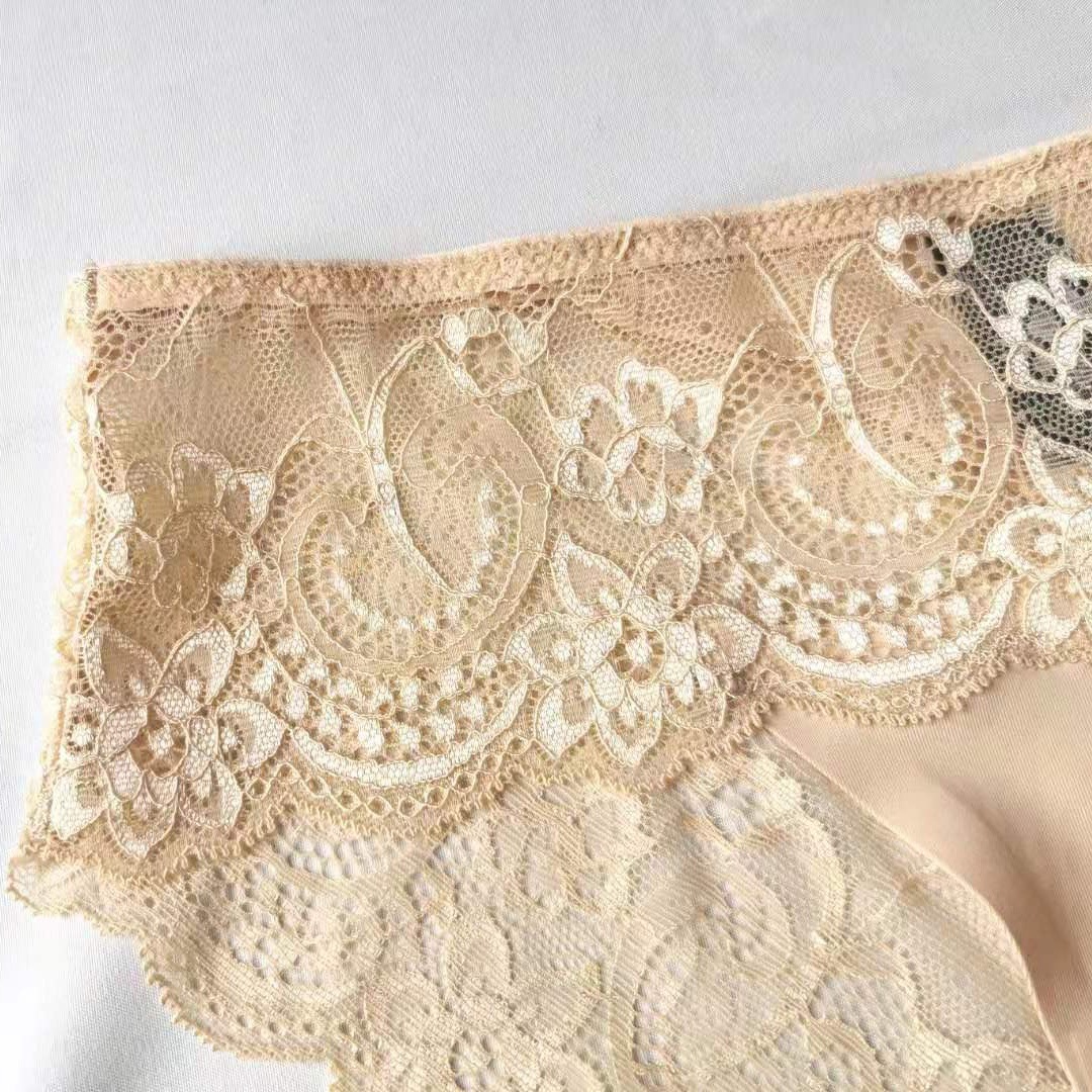 夏季镂空透气性感纯欲蕾丝内裤低腰三角裤女蕾丝少女内衣批发外贸