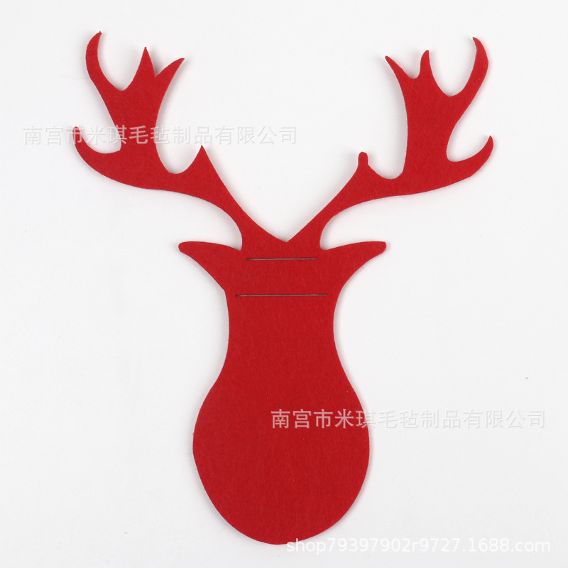 クロスボーダーフェルトナイフフォーク食器セットクリスマス食器棚フェルトクリスマスツリー食器袋祝日用品|undefined