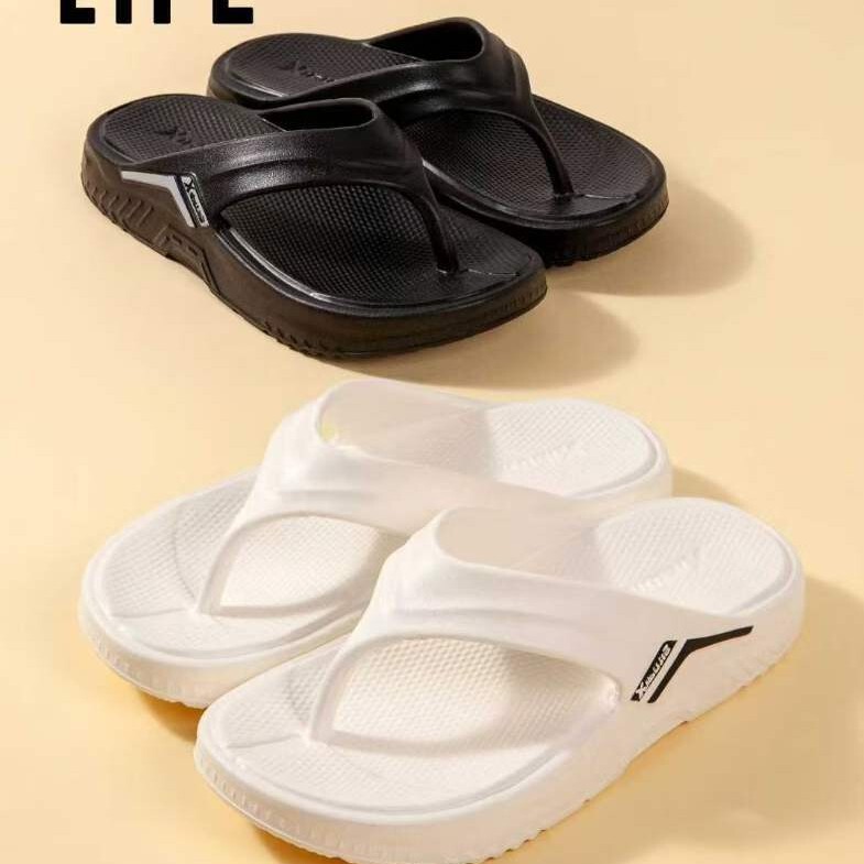 Flip-Flops Men's Slippers Can Be Worn Outside in Summer, Non-Slip, Wear-Resistant, Thick-Soled, Cushioning, Shock-Absorbing, Flip-Flops, Couple Sports Slippers
