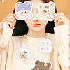 Children's warm stickers, rabbit, cartoon hairpins, with little bears, wholesale