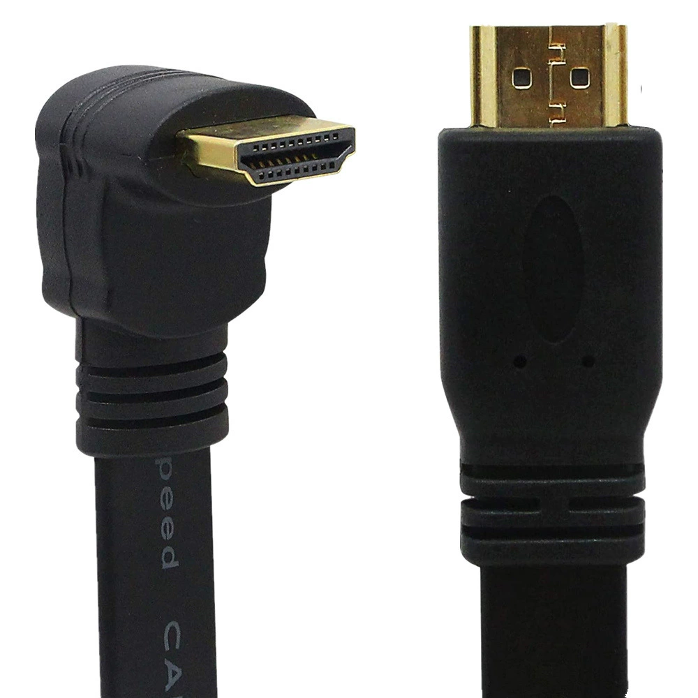 HDTV HDMI удлинительный кабель male-to-male 1,4 м HDTV 90 градусов верхний и нижний изгиб удлинительный кабель 0,3 м