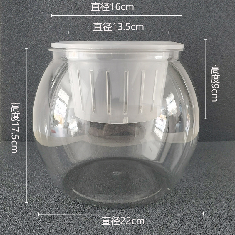 水耕植栽バスケット、厚く通気性のある正方形のポット、プラスチック固定バスケット、水槽の鉢植えのポトス蘭の根を制御するための特別な植木鉢|undefined
