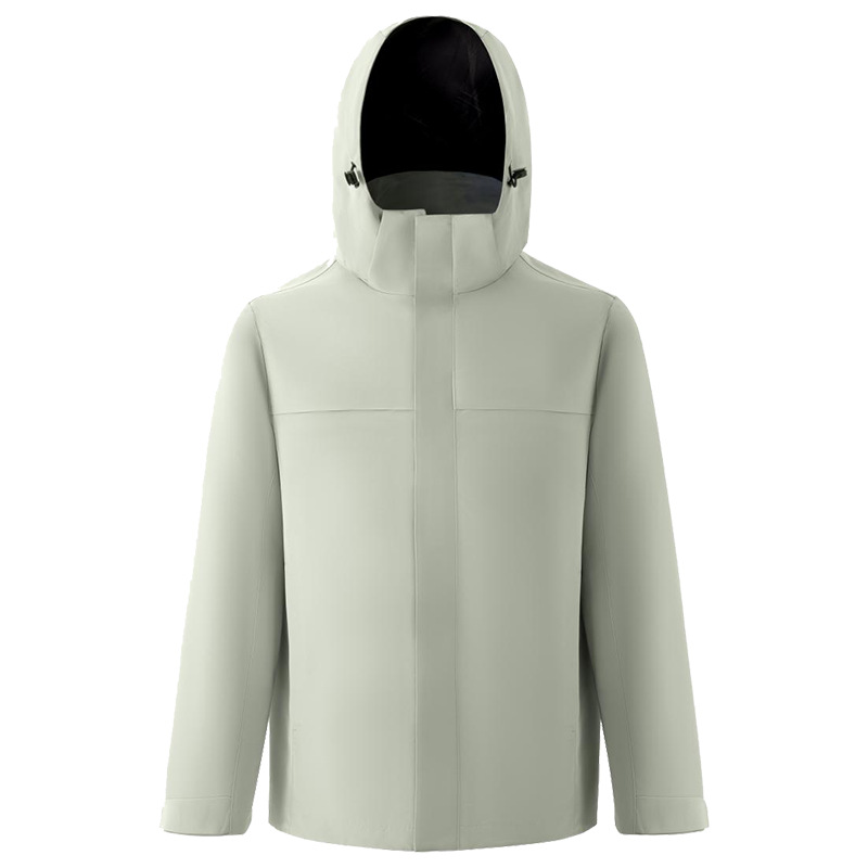 3 - en - 1 traje de asalto desmontable a prueba de viento dos piezas juego de ropa de trabajo de terciopelo casual capa de impresión LOGO para hombres