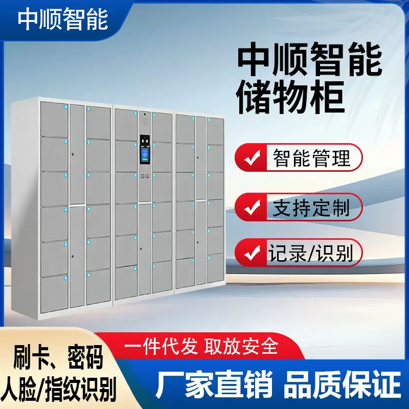 厂家直供人脸识别柜共享寄存柜超市电子存包柜微信共享储存柜批发