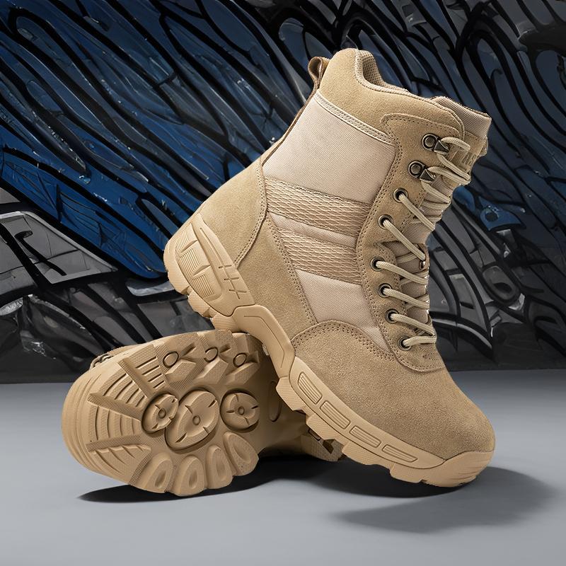 Fuente del fabricante Botas de combate para hombre Nuevos zapatos de entrenamiento en el desierto Botas de senderismo al aire libre
