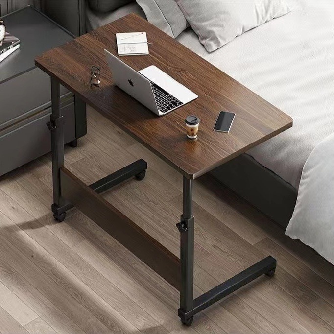 Mesa de noche mesa de computadora de elevación móvil para ancianos mesa de comedor simple dormitorio escritorio estudiante mesa pequeña