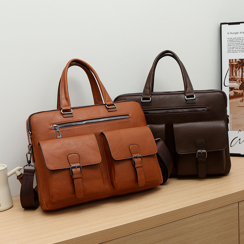 Nuevo cross-border maletín de negocios para hombres, bolso de computadora, bolso de hombro, mochila, bolsillo de maleta multifuncional