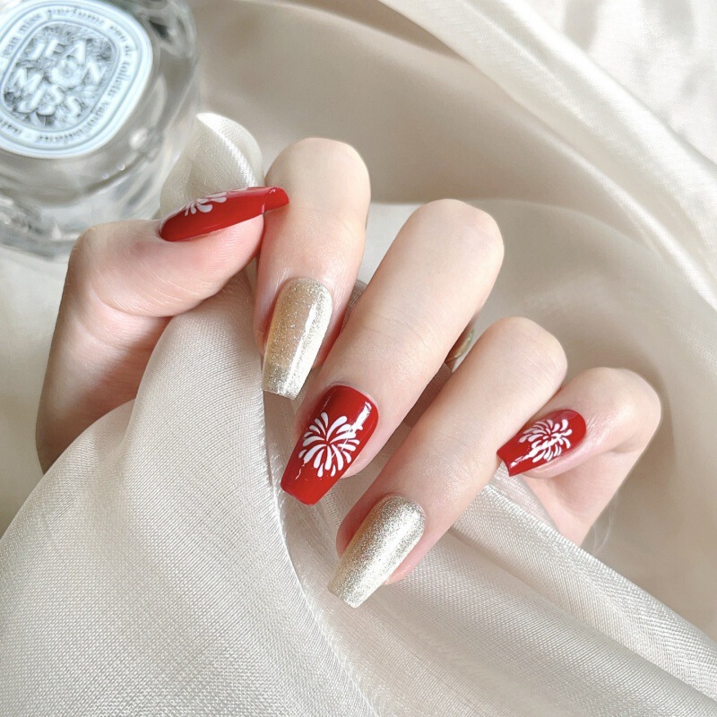 New Year's Fireworks Cat's Eye Purely Handmade Wearable Nails Festive Bridal Nail Art Patch Real Shot Sparkling Diamond Temperament Nail Patch New Year's Fireworks Cat's Eye Purely Handmade Wearable Nails Festive Bridal Nail Art Patch Real Shot Sparkling Diamond Temperament Nail Patch