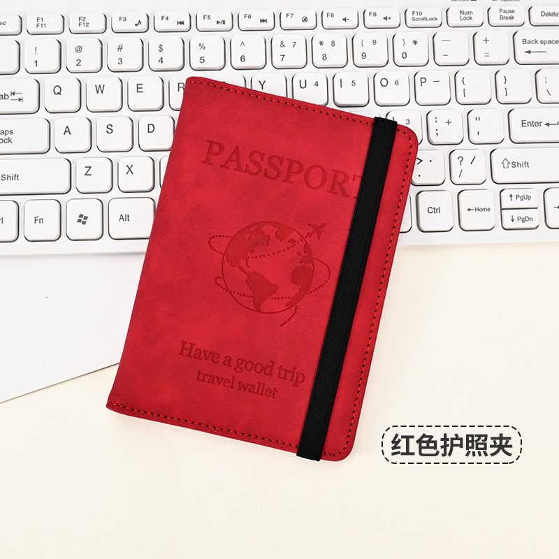 搭乗券パスポートカバーカスタムpu革磁気盗難防止ブラシRFID証明書カバー|undefined