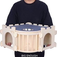 豚鼠刺猬窝木质小动物藏身处豚鼠城堡养殖宠物木屋兔子躲避城堡