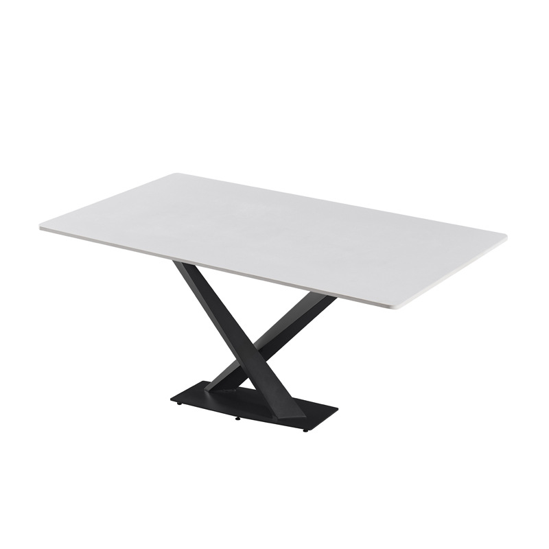 Marco Negro - borde recto blanco mate