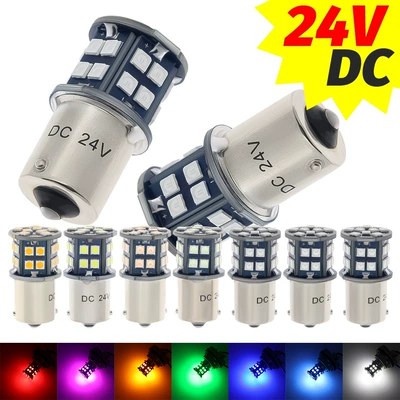 24V Yük maşını avtomobil LED dönmə siqnalı 1156 1157 T20 3030 28SMD əks işıq əyləc işığı