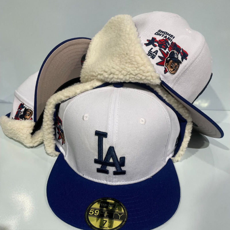 New Era Los Angeles Dodgers Shohei Ohtani Earflap 59Fifty Cap White Royal