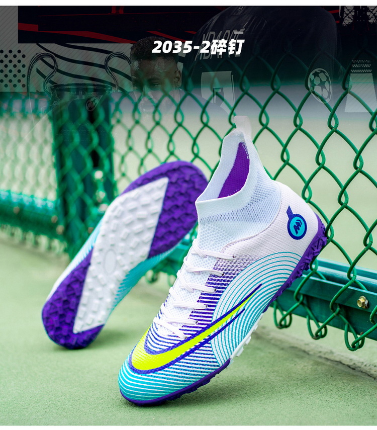 Neue fußball schuhe männer high-top AG spikes kunstrasen jugend student training schuhe kinder sport schuhe großhandel_voghion.com