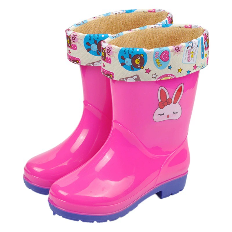 Оптовая Продажа с фабрики детские резиновые сапоги для мальчиков и девочек Водная обувь детские резиновые сапоги водяные сапоги в трубе большие и маленькие дети Дети