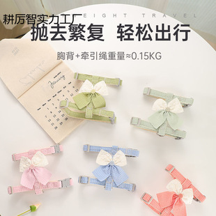 Cat Traction Rope to Prevent Break-Away When Going Out, Special I-Shaped Rope to Prevent Cats from Getting Lost, Pet Cat Rope