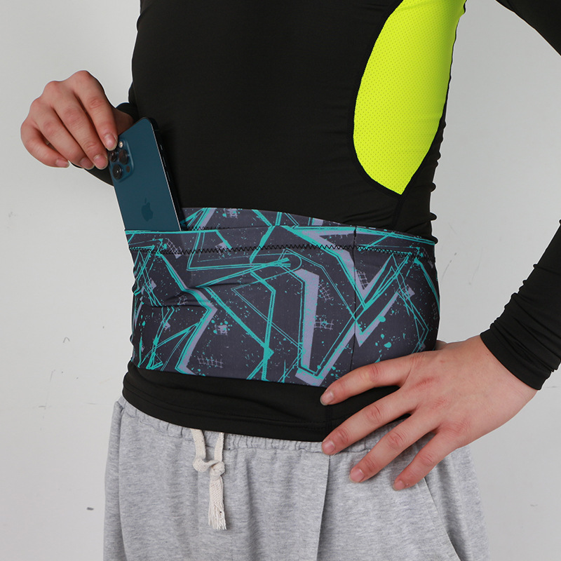 Bolsa de cintura ligera para correr con hervidor de agua invisible para hombres cinturón de maratón para mujer deportes fitness bolsa de teléfono móvil bolsa de almacenamiento