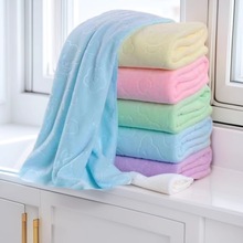 超细纤维浴巾压花小熊厂家批发礼品儿童强吸水柔软加厚沙滩巾