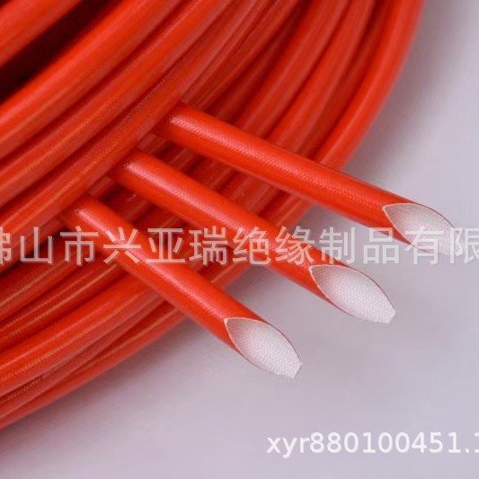 厂家直销批发优惠高温自熄矽质管黑红黄绿蓝色玻璃纤维套管