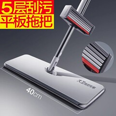 大卫平板拖把家用懒人一拖2025新款免手洗拖地神器拖布干湿两用净