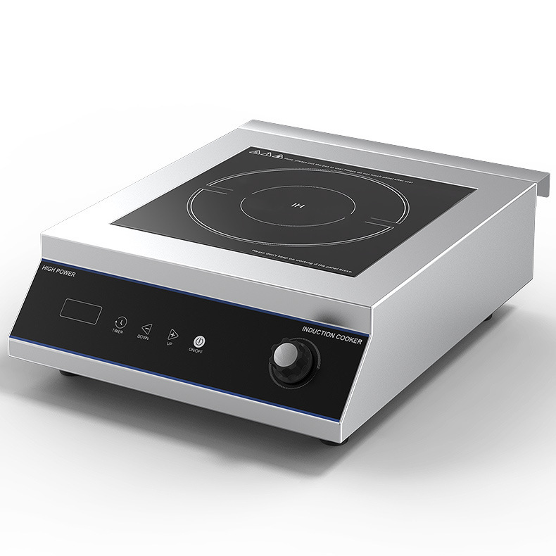 Nuevo horno electromagnético cóncavo transfronterizo 5000W comercio exterior de alta potencia estufas electromagnéticas comerciales 110V Inglés estándar británico