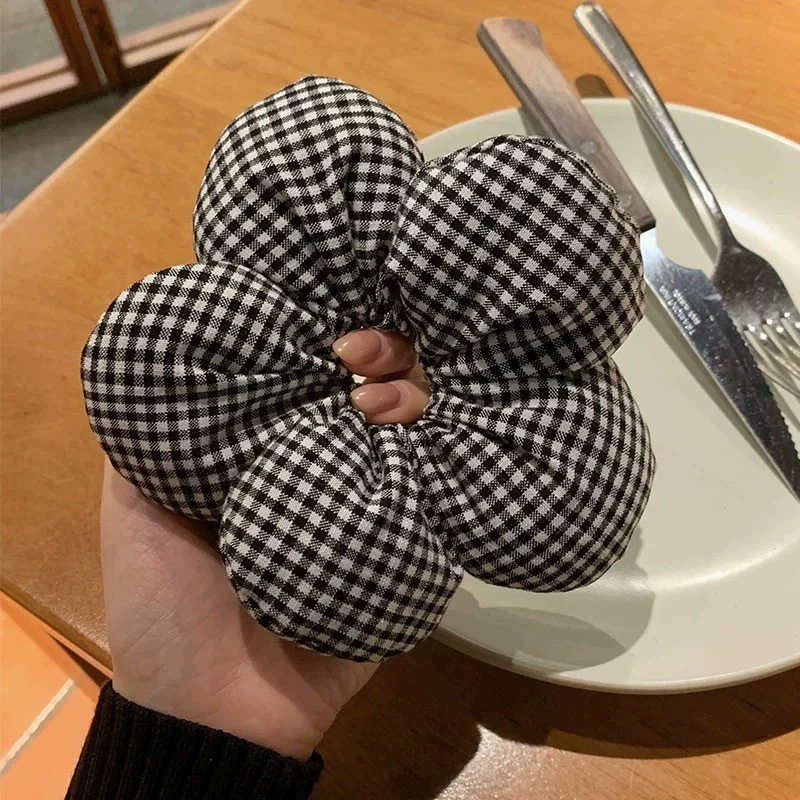 Корея волосы прожиг large intestine hair ribbon полосы галстук голова верёвка сеть красный девочка полный жир кишечника шарик волосы кольцо оптом