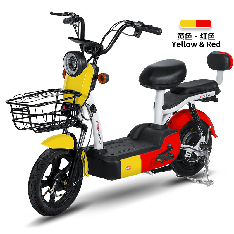 Bicicleta eléctrica de dos ruedas, resistencia duradera, venta al por mayor, fábrica de origen de comercio exterior, nuevo coche de batería conveniente, exclusivo transfronterizo