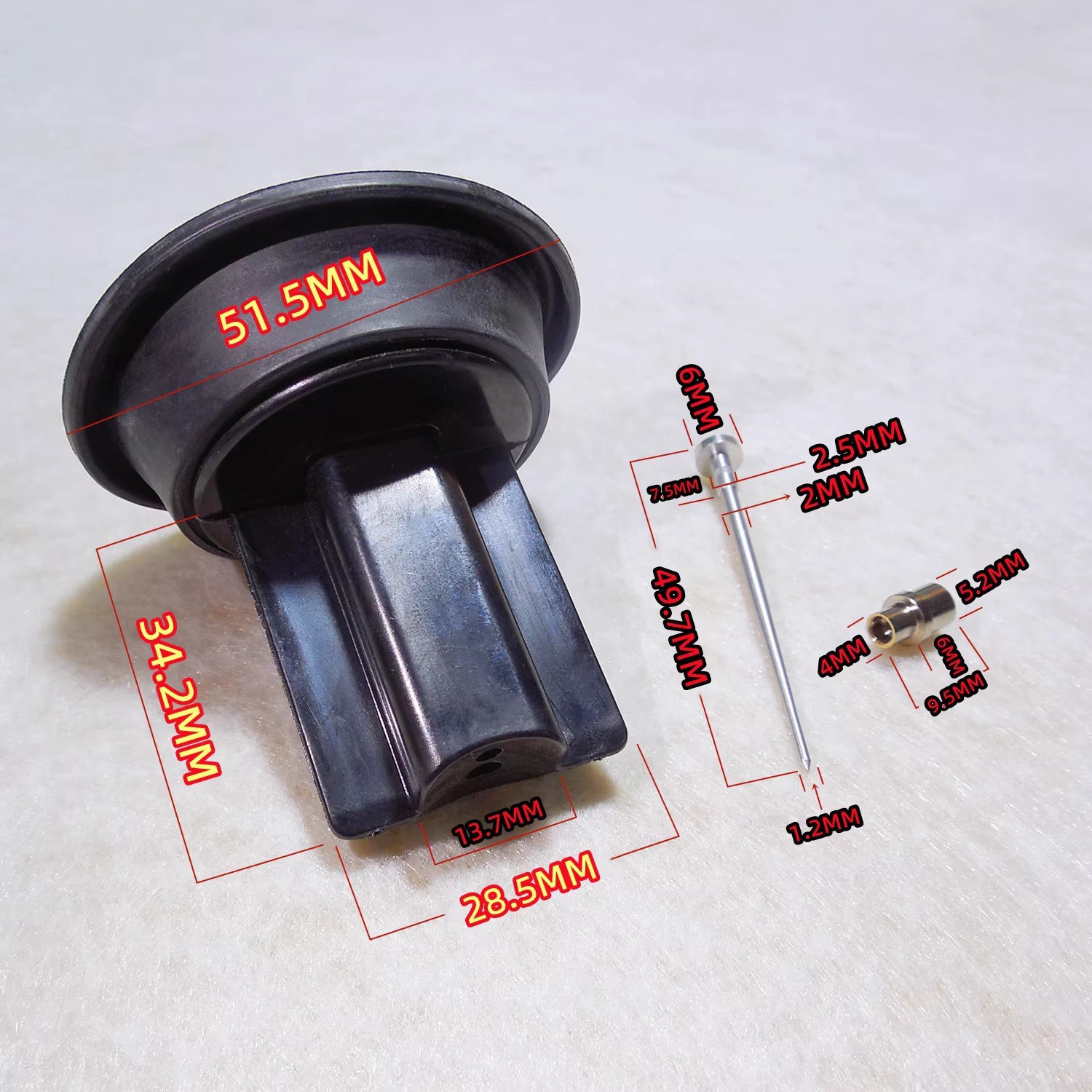 Cross-Border Kt Cvk30 Carburetor Repair Kit with Plunger Diaphragm Assembly Oil Nozzle Thread 4mm