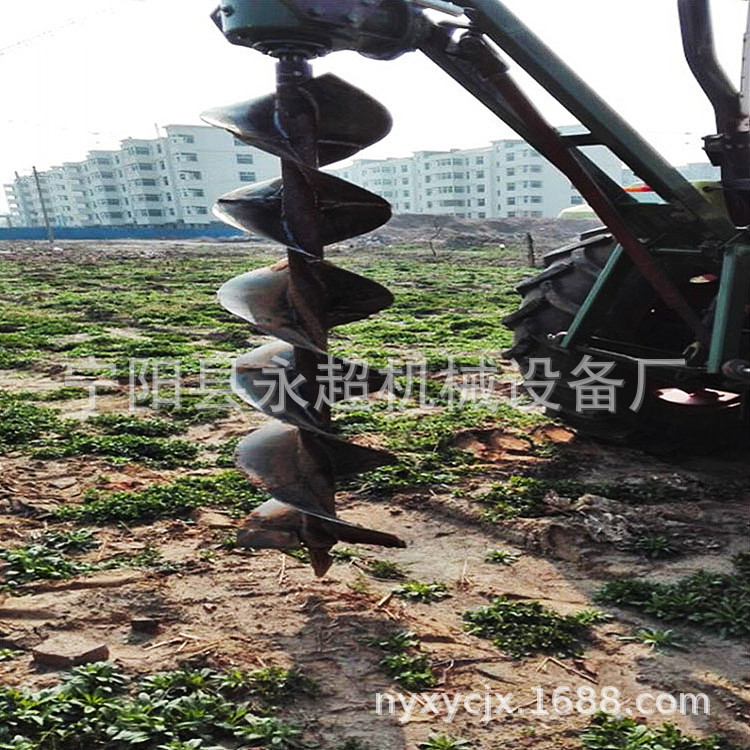 拖拉机带挖坑机1.5米深度钻坑设备输出轴带动钻树坑机器园林使用