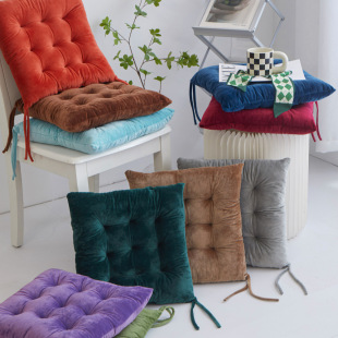 Cross-Border Amazon Same Style Spot Wholesale Crystal Velvet Positioning Perforated Seat Cushion Butt Cushion Strap Four-Season Universal Seat Cushion