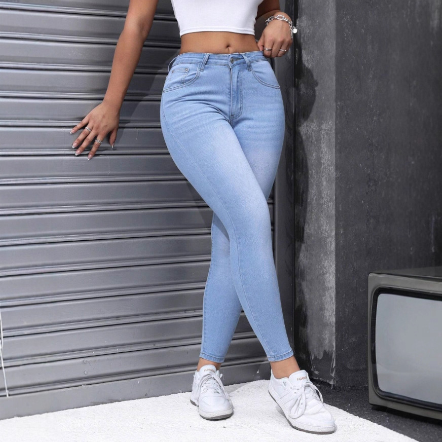 Women's European And American Women's Clothing Tight Denim Skinny Pants