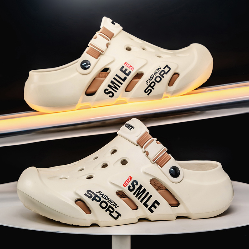 Zapatos con agujeros de Baotou transfronterizos para hombres, verano nuevo estilo, plataforma para el hogar, zapatos de playa al aire libre, sandalias de oficina