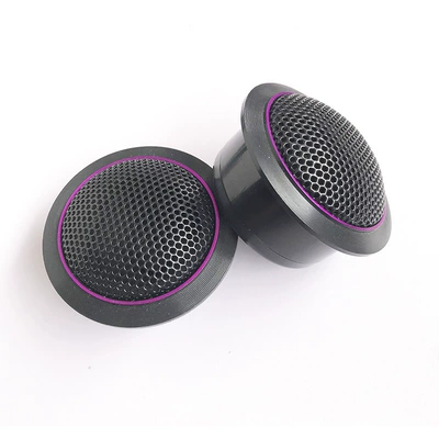 Speaker Grille Cover, Car horn/tweeter - purple-edge-metal-black-mesh