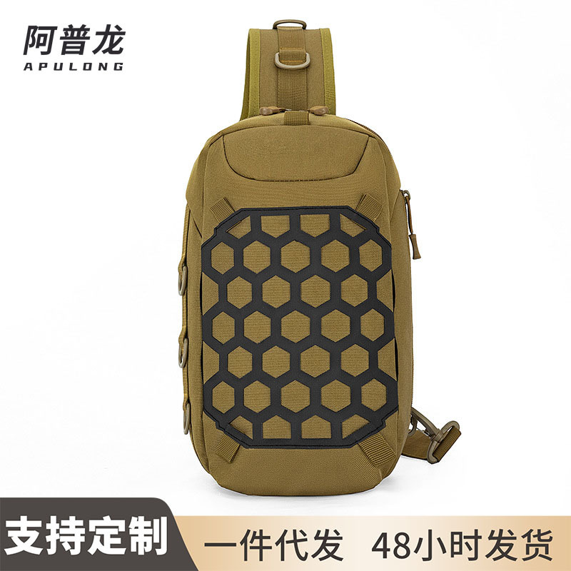 Apron new outdoor summer fishing shoulder bag fishing gear storage bag sports riding camping lightweight crossbody bag