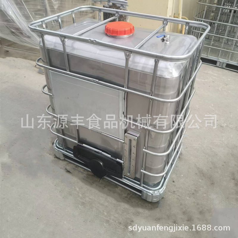 源头厂家304材质加厚500L1000L不锈钢吨桶储运罐啤酒桶