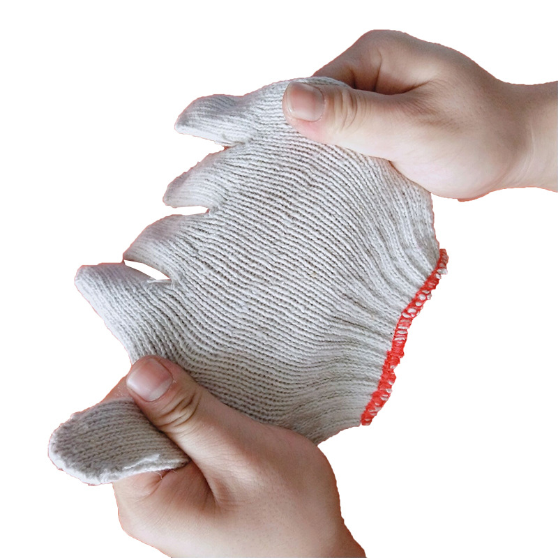 厂家直销棉纱劳保手套批发 防护手套 450-500g-550G耐磨线手套