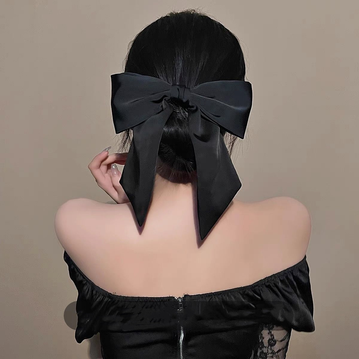 Bow Knot Pattern Women'S Gender Sweet Style Sweet Bow Knot Cloth Hair Clip