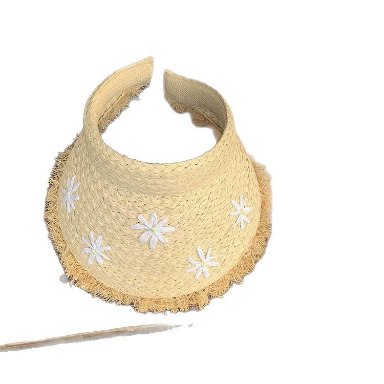 Весенний топ Spring Days Little Daisy Rafia Sky с солнцезащитной шляпой, женская весна-лето, пляжные путешествия, защита от ветра и солнца